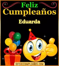 Gif de Feliz Cumpleaños Eduarda